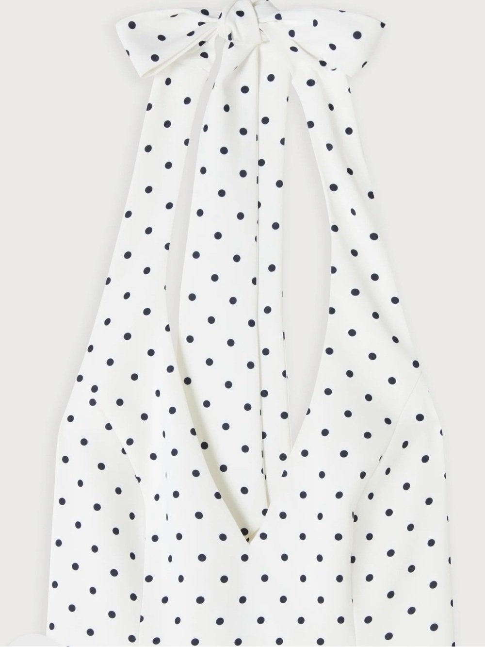 Odd Muse Volume Midi Dress, Dark Navy Polka Dots, worn once, M or size 6 - Picture 6 of 7
